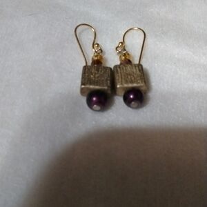 Hand made beaded earrings pierced NWT (sku 231)